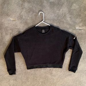 Black nike crop sweater